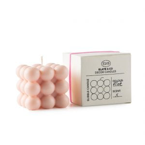 Roze bubbel kaars bij Femlie Cadeaushop