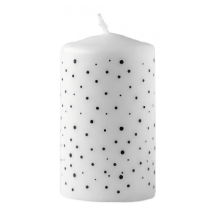 leuke kaars met dots patroon kado