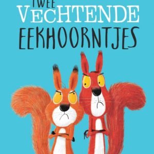 Twee vechtende eekhoorntjes kinderboek