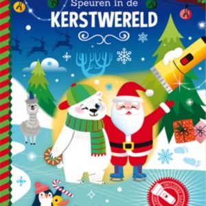 Kinderboek speuren in de kerstwereld